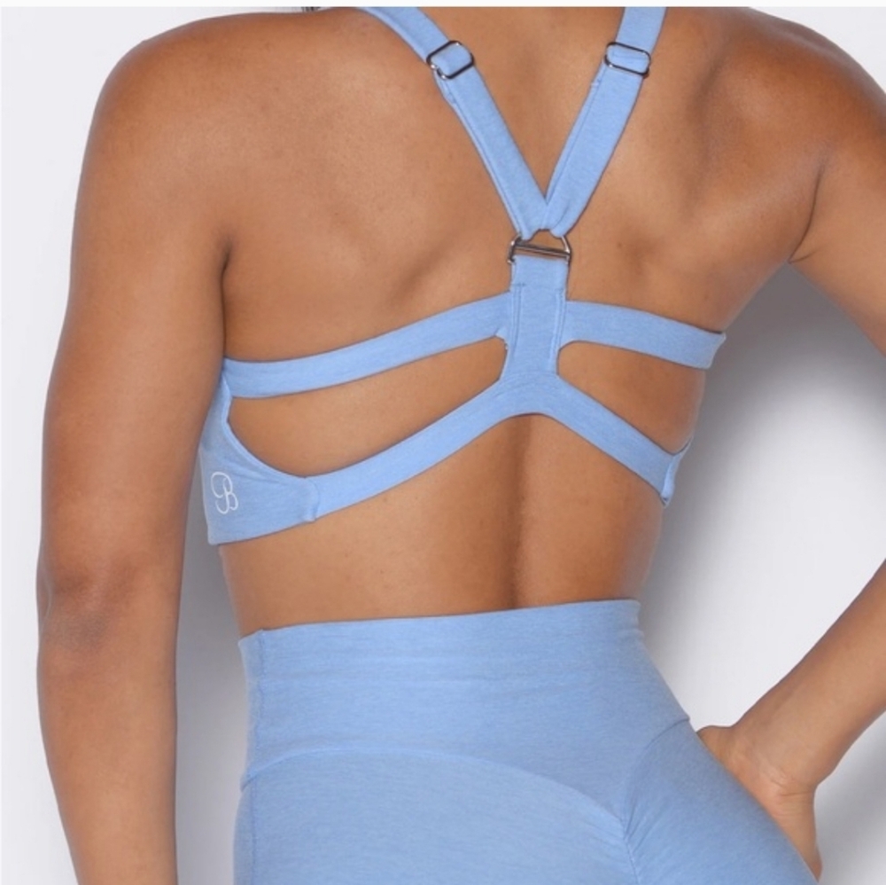 Women's Blue Sport Bra - Picture 2 of 2